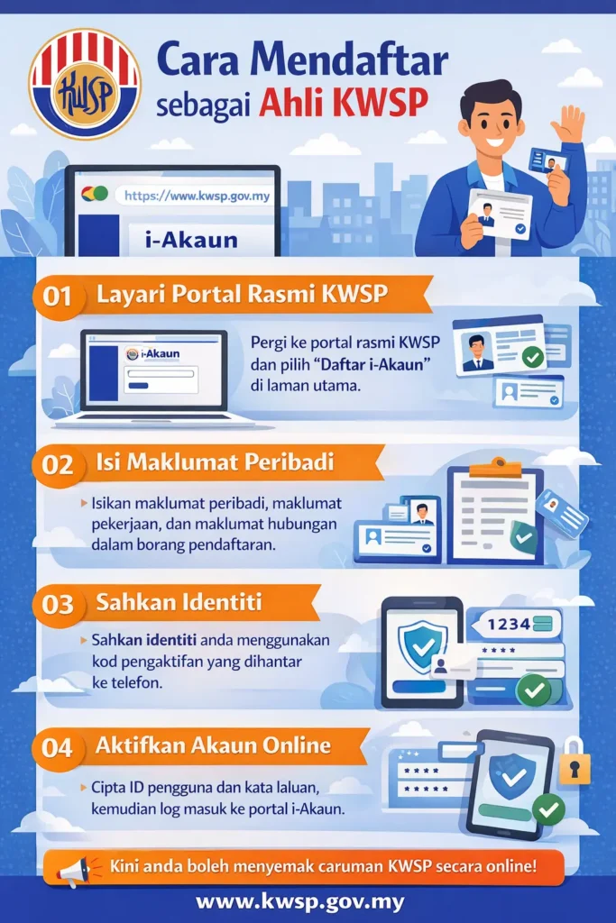 Cara Mendaftar sebagai Ahli KWSP