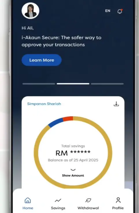 Menggunakan KWSP i-Akaun App